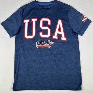 Vineyard Vines Youth Performance Blue T-Shirt M